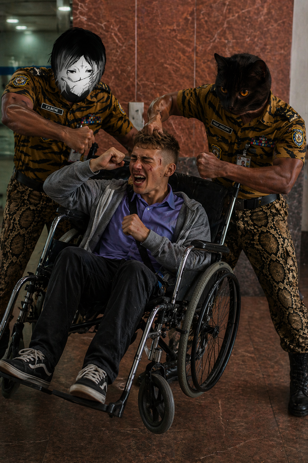 Япроклят и Феликс бьют Коляску, тот кричит